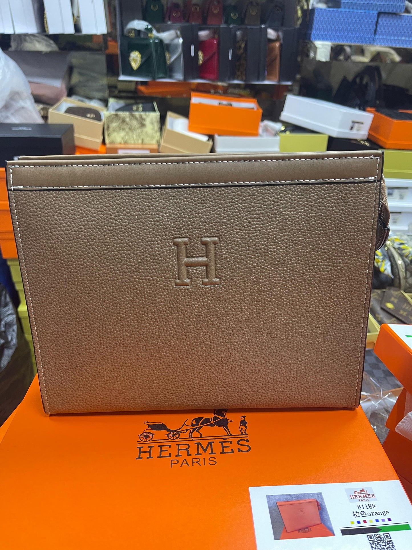 Hermes clutch bag