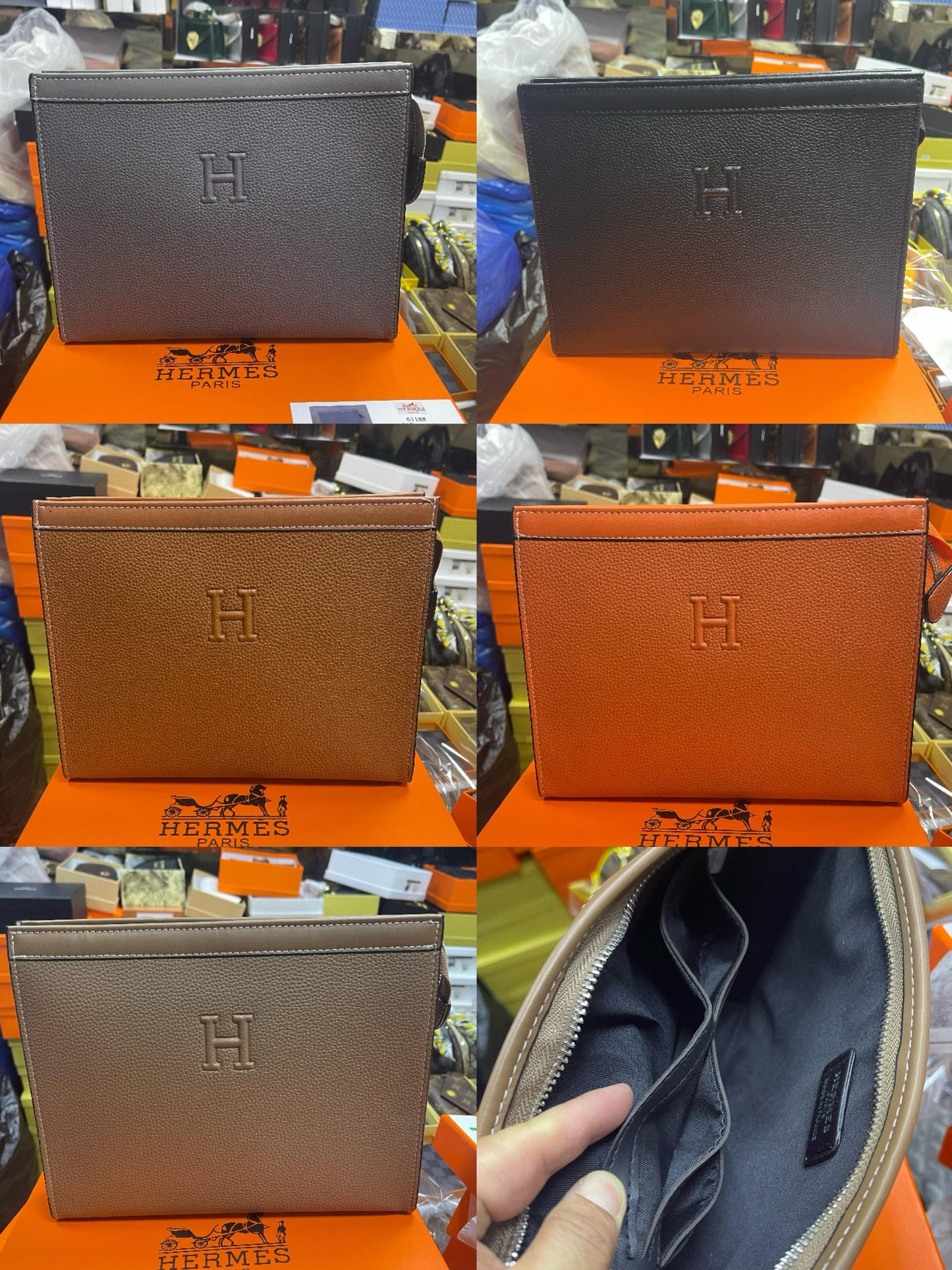 Hermes clutch bag