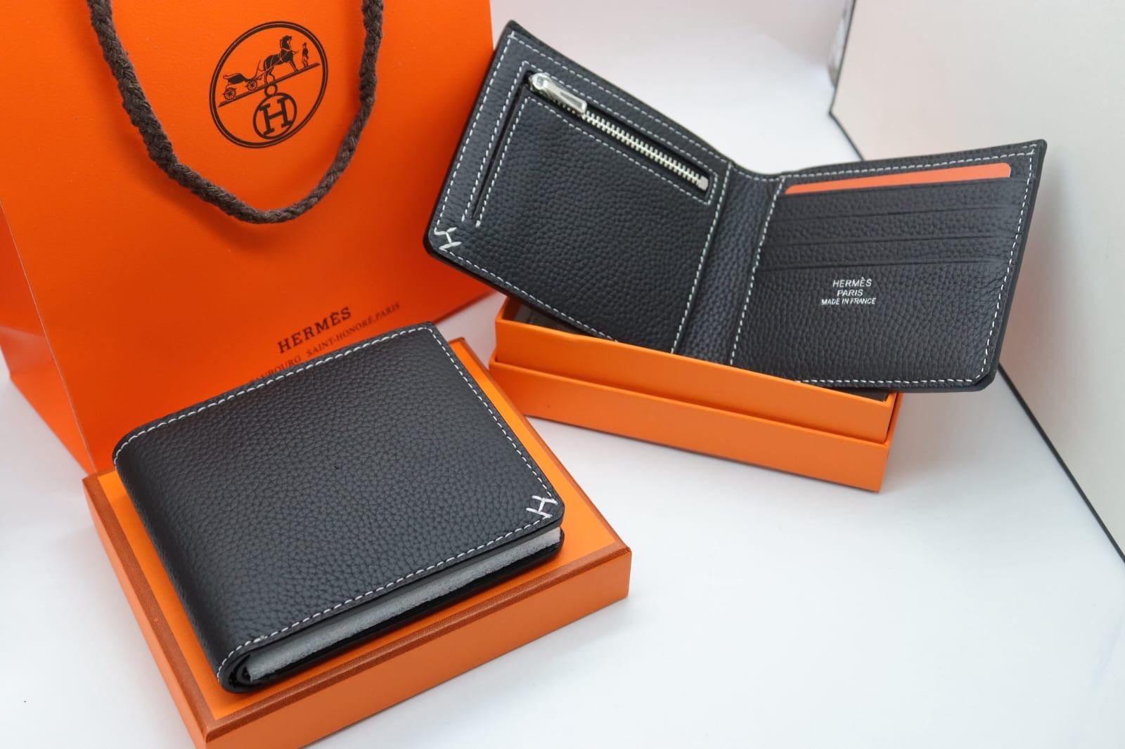 Zip-Pocket Bifold Wallets