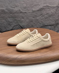 Zegna Low-Profile Heritage Suede & Leather Low-Top Sneakers