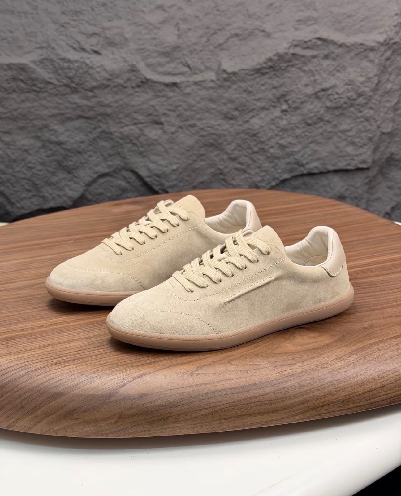 Zegna Low-Profile Heritage Suede & Leather Low-Top Sneakers