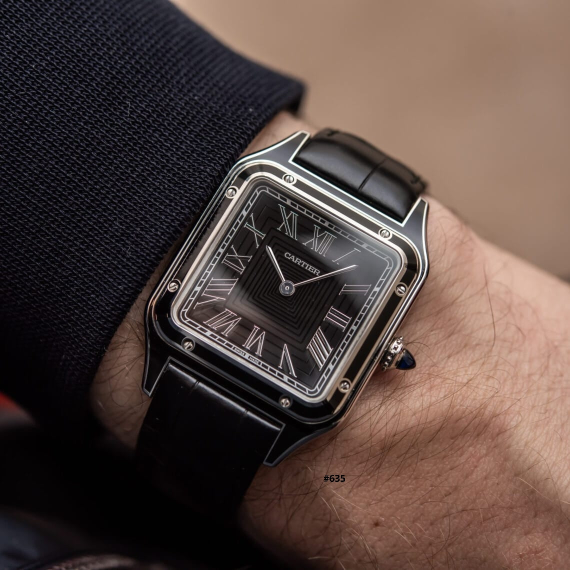 Cartier Dumont Retro Square Leather Watch (Premium Edition)