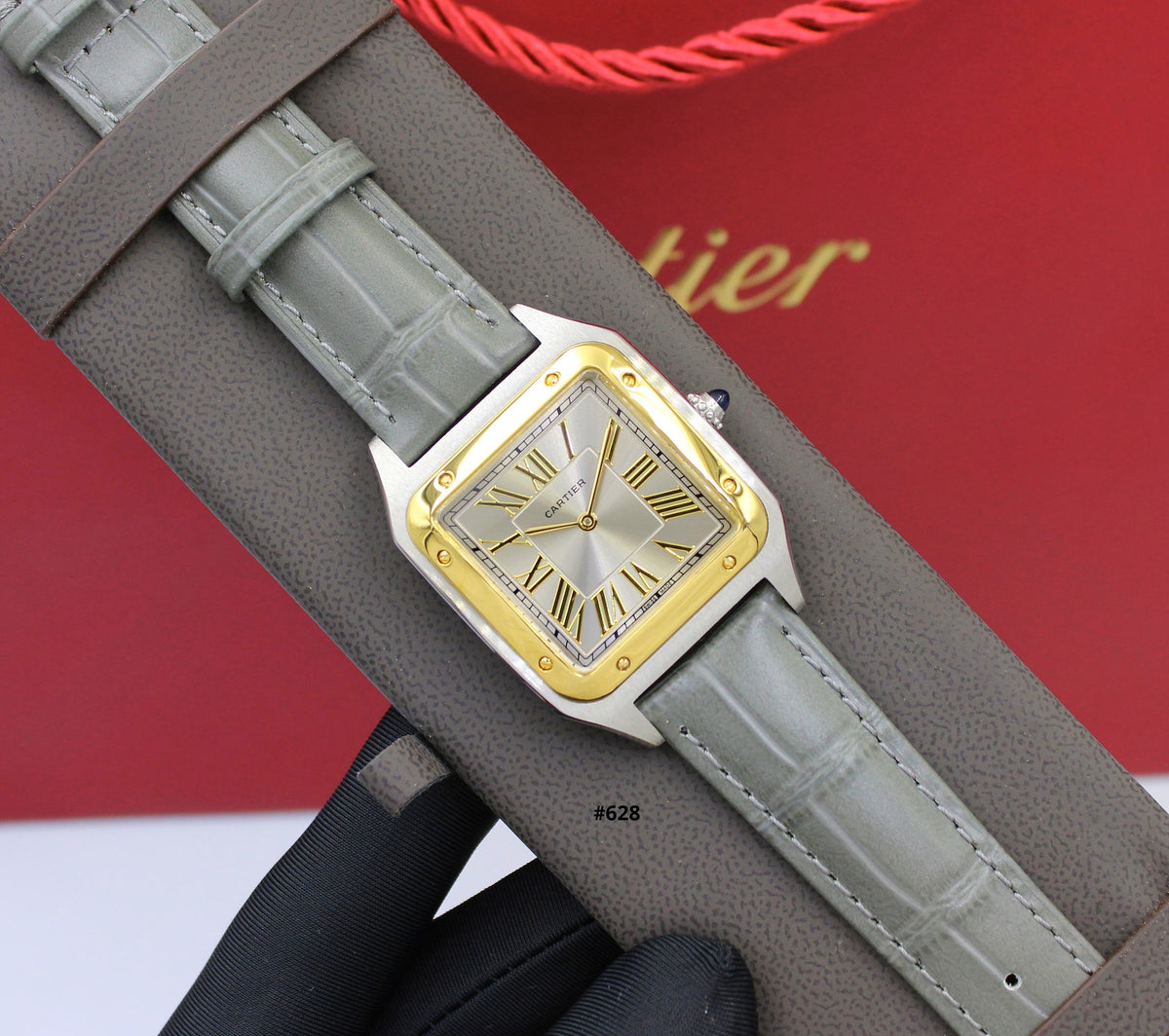 Cartier Dumont Retro Square Leather Watch (Premium Edition)