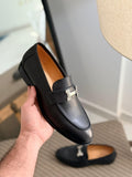 Paris Classic H-Buckle Leather Loafers