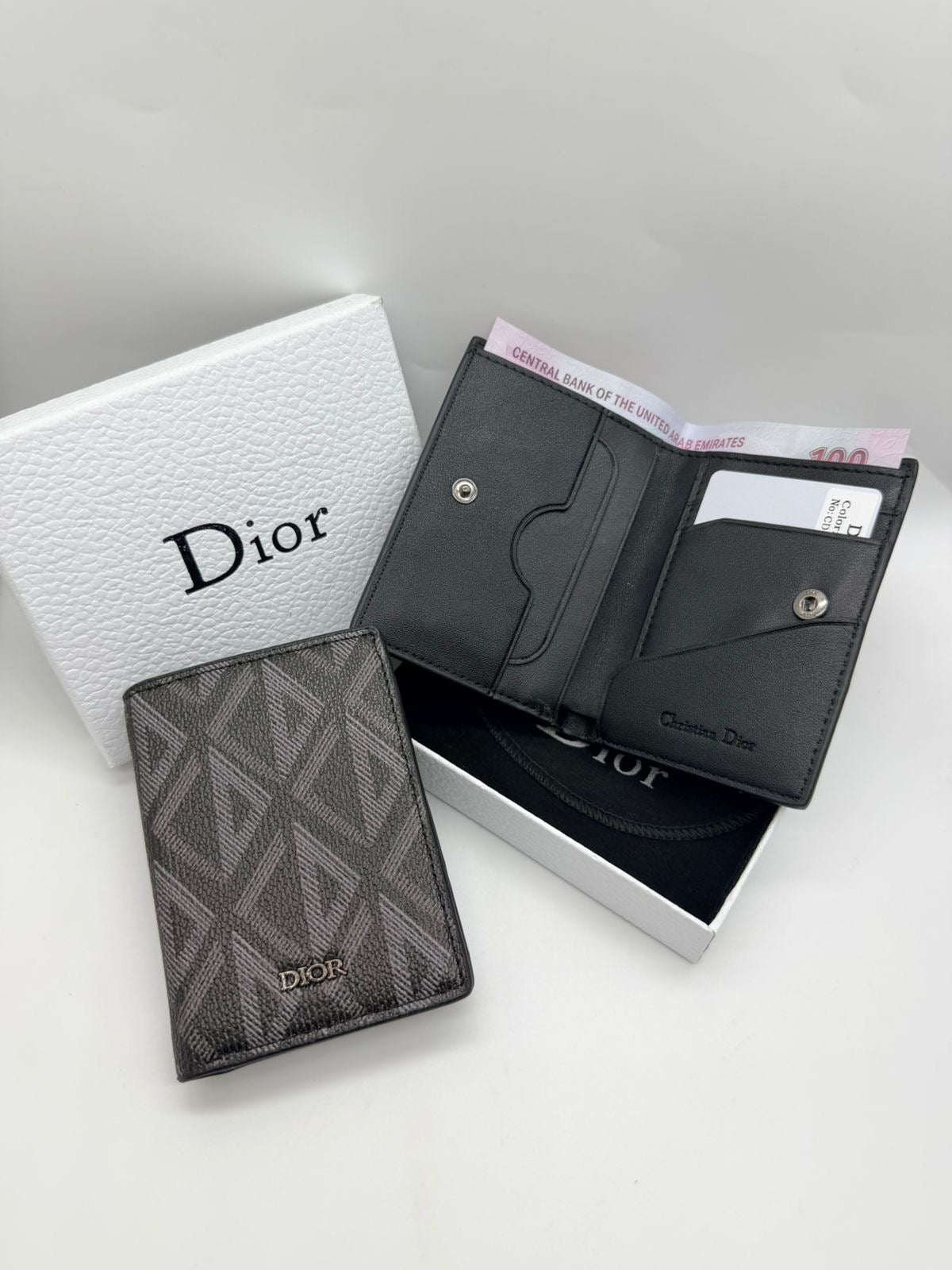Jacquard Vertical Bi-Fold Wallet – Premium Edition