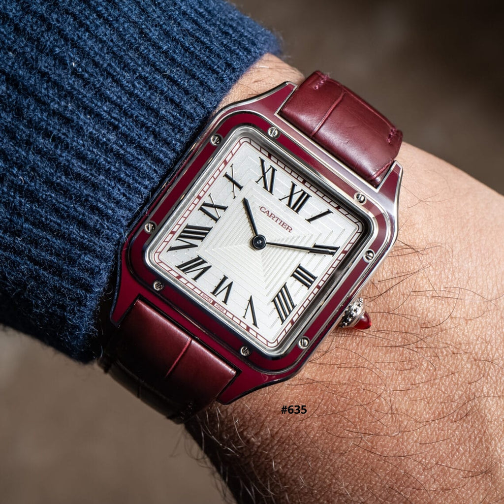 Cartier Dumont Retro Square Leather Watch (Premium Edition)