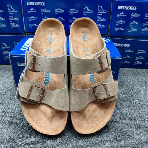 Birkenstock, Arizona suede soft bed