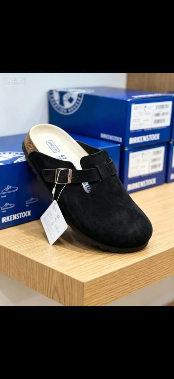 Birkenstock Boston Suede Clog – Soft Footbed